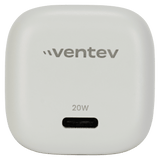 Ventev 20W PD USB C Mini Wall Charger and USB C to Apple Lightning Cable 3.3ft White by Ventev