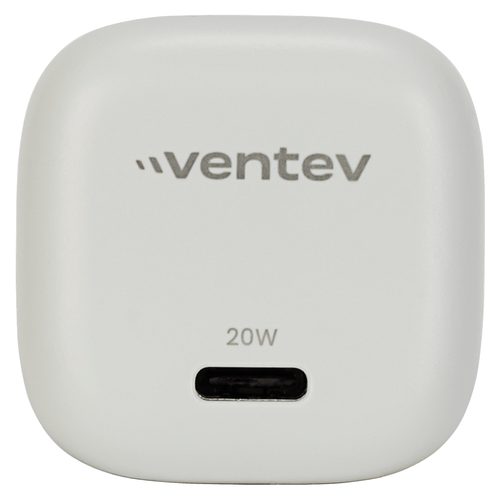 Ventev 20W ULTRAFAST USB C Universal Mini Wall Charger White by Ventev