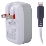 Ventev 30W Wall Charger and USB C to Apple Lightning Cable White by Ventev