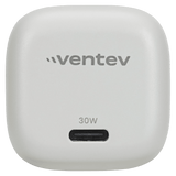 Ventev 30W ULTRAFAST USB C Universal GaN Mini Wall Charger White by Ventev