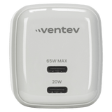 Ventev 65W Dual USB C GaN Mini Wall Charger by Ventev