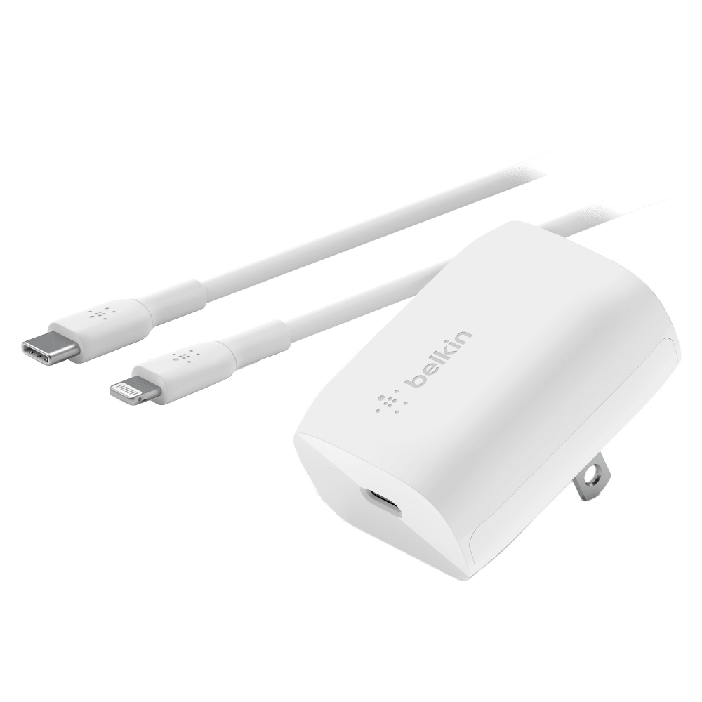 Belkin USB C PPS Wall Charger 20W with Type C to Lighting Cable 1m by Belkin