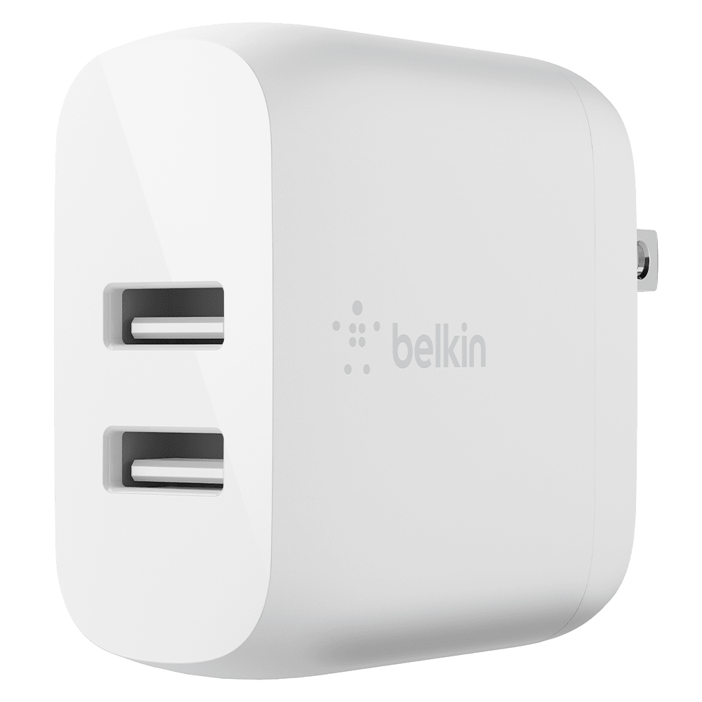 Belkin Dual Port USB A 24W Wall Charger by Belkin