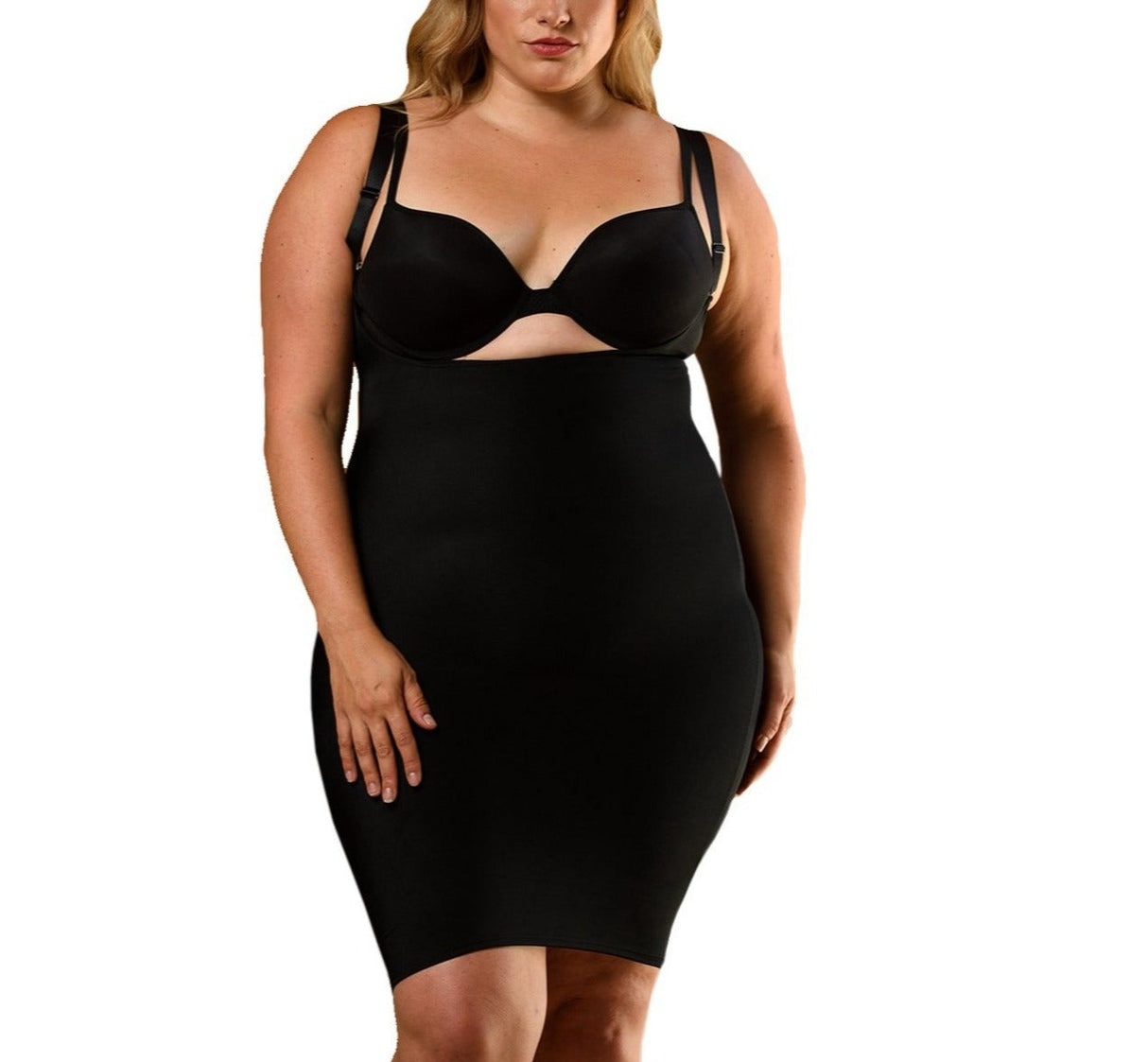 InstantFigure Underbust Curvy Tank Dress w/ Adjustable Bra Straps WDS40151C by InstantFigure INC