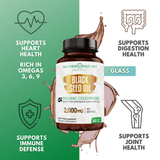 Black Seed Oil Capsules 2,000mg (Softgel) by Mother Nature Organics