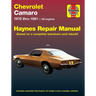 Chevrolet Camero V8 Repair Manual: 1970 Thru 1981