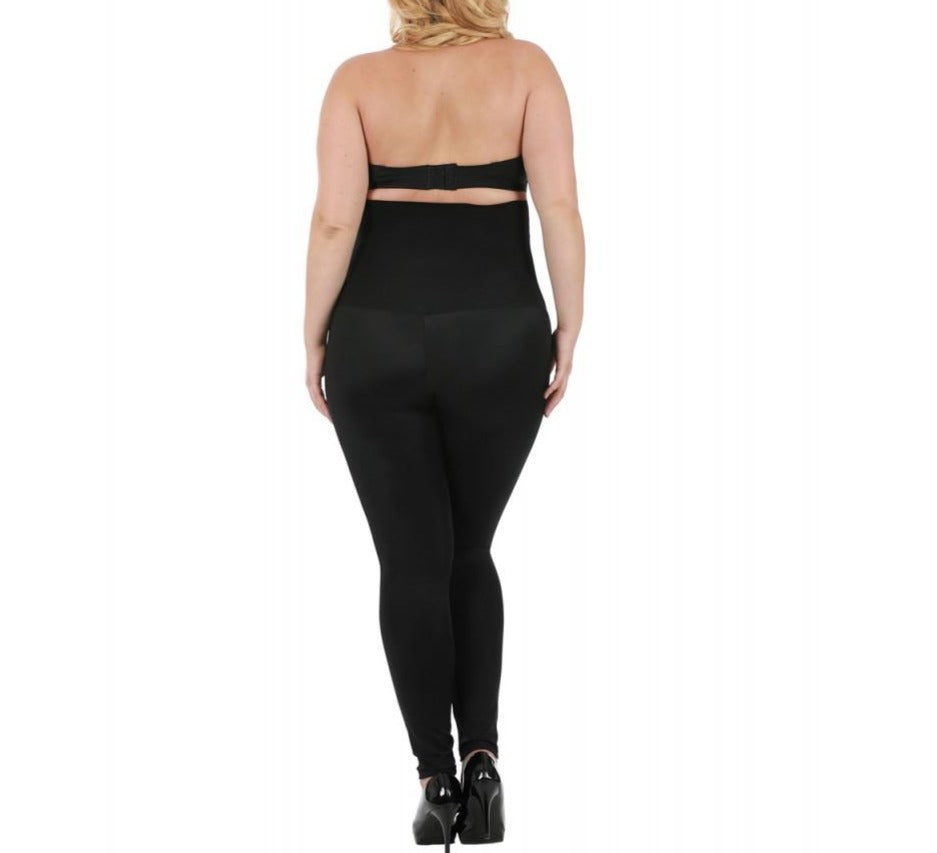 InstantFigure Curvy Hi-Waist Compression Leggings WPL016C by InstantFigure INC