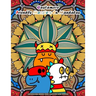 Qastamere Friendly Monsters On Mandalas: Coloring Book for Adults and older Children and teens. Funny designs of adorable monsters placed in front of