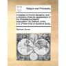 A Treatise of Church Discipline, and a Directory. Done by Appointment of the Philadelphia Baptist Association. by Samuel Jones, D.D. [Three Lines of S