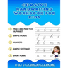 Cursive Handwriting Workbook for Kids 5 in 1 Writing Practice: Kids Cursive Handwriting Workbook 8.5" x 11", Trace and Practice Letters, Vowels, Words