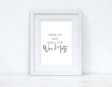 Wake Up And Smell The Wax Melts Simple Wall Humorous Home Decor Print by WinsterCreations™ Official Store