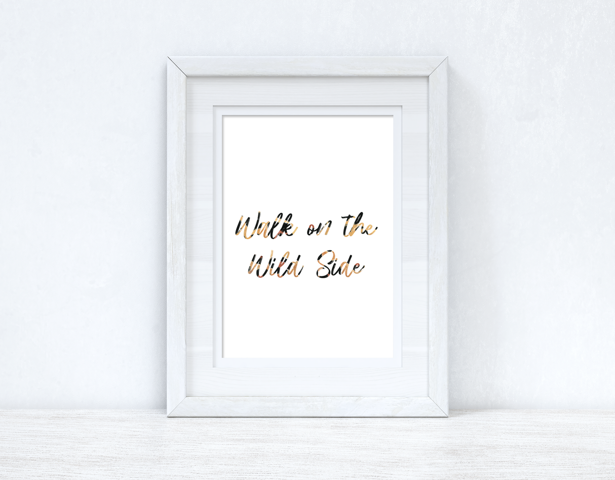 Walk On The Wild Side Animal Print Bedroom Home Simple Decor Wall Print by WinsterCreations™ Official Store