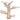 Wall-Mounted Cat Tower with Hammock Platforms and Sisal Scratching Mat-Natural