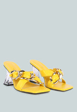 wandy link chain embellished sandals by London Rag