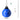 21 Inch Water Punching Bag with Adjustable Metal Chain-Blue