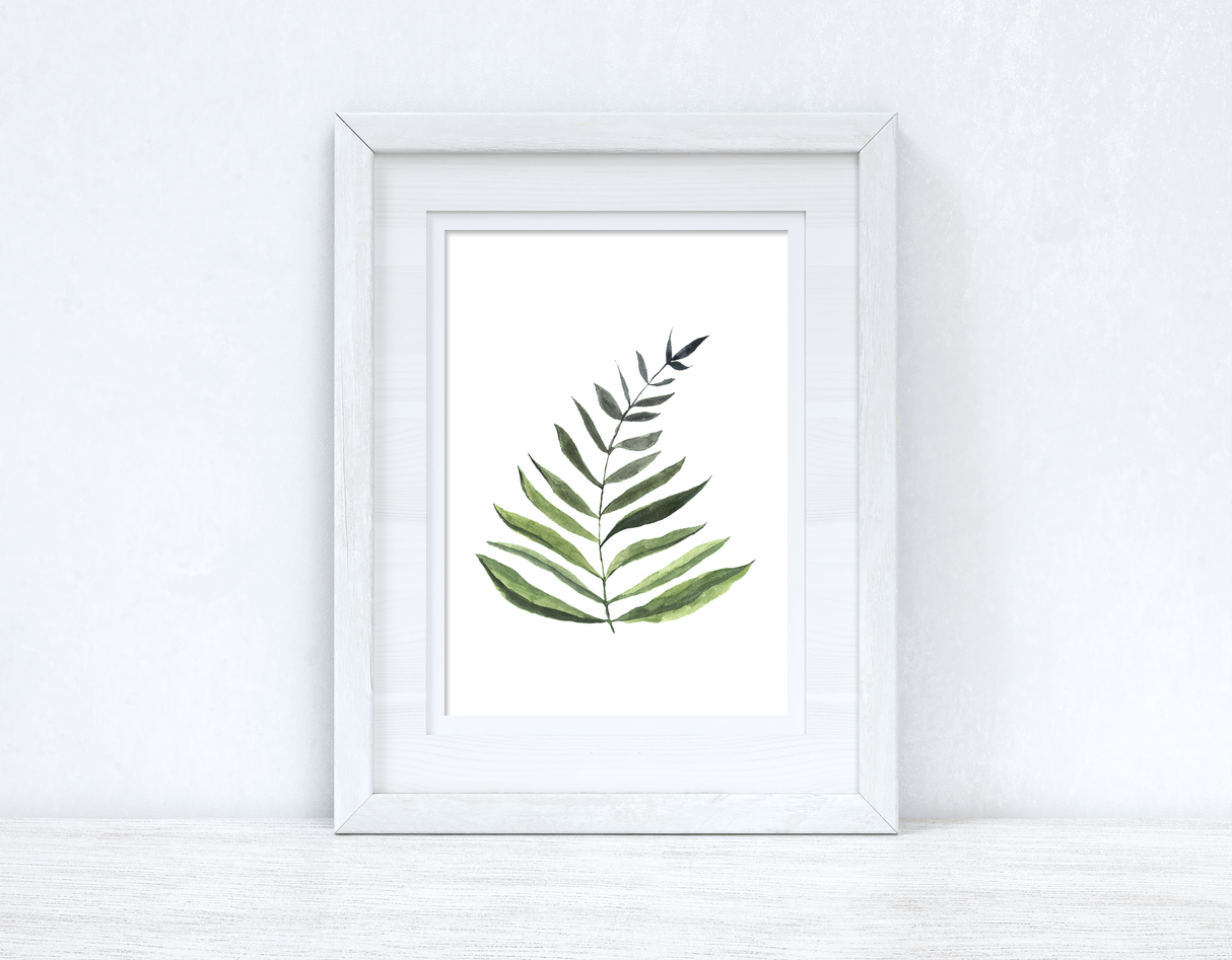 Watercolour Greenery Leaf 1 Bedroom Home Kitchen Living Room Wall Decor Print by WinsterCreations™ Official Store