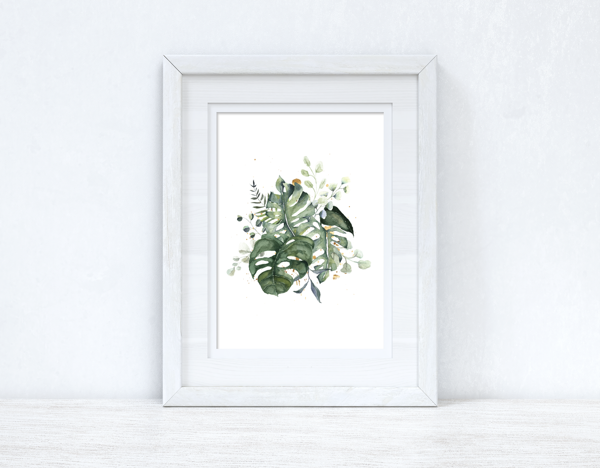 Watercolour Greenery Madness Bedroom Home Kitchen Living Room Wall Decor Print by WinsterCreations™ Official Store