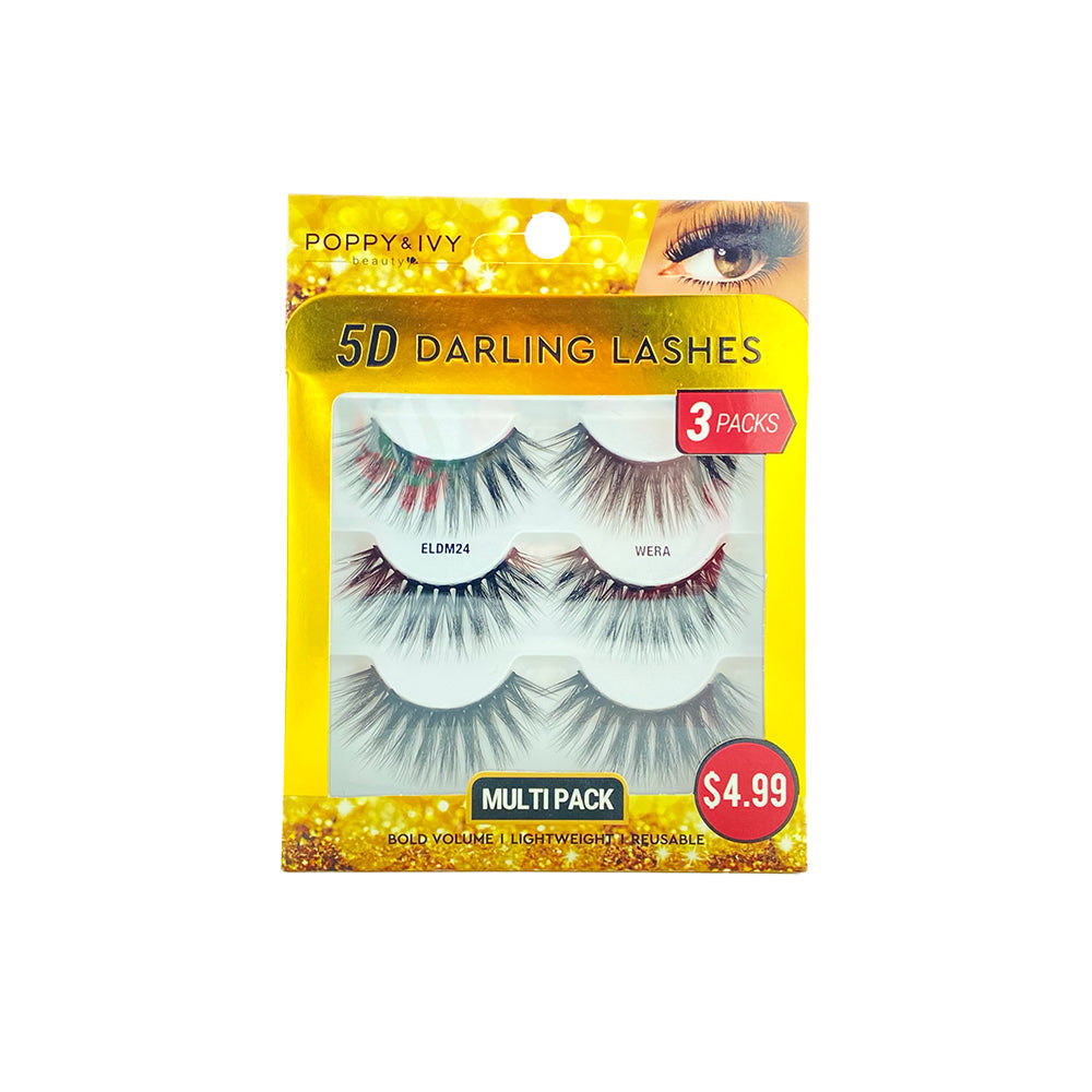 ABSOLUTE Poppy & Ivy 5D Darling Lashes (3-Pack) - Wera