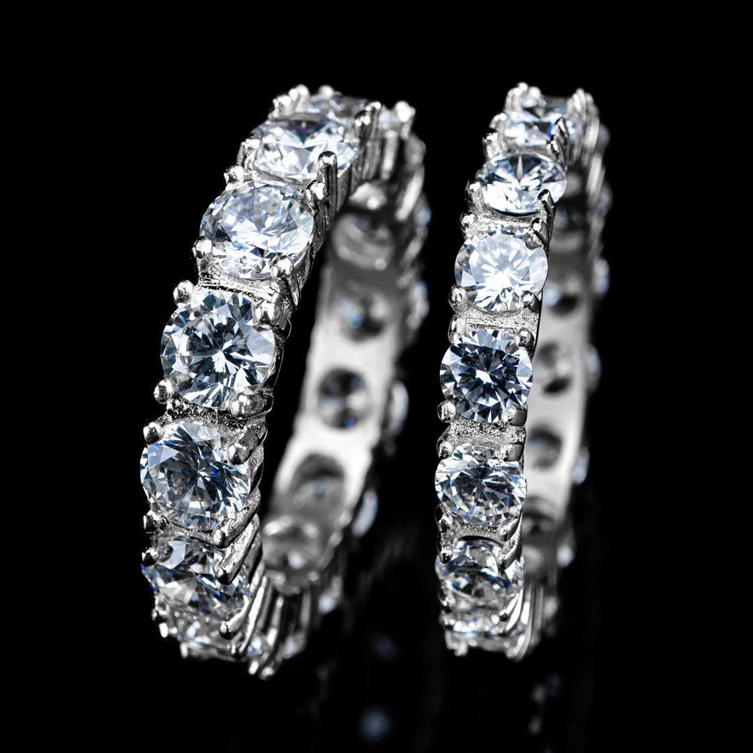 Diamond Eternity Promise Ring in White Gold by Custom Gold Grillz