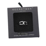 Secret Box Sterling Silver Dipped Metal Ring by Madeline Love