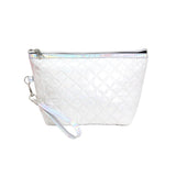 Quilted Shiny Puffer Pouch Bag by Madeline Love