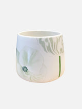 Porcelain Mug:  White Poppies by India & Purry