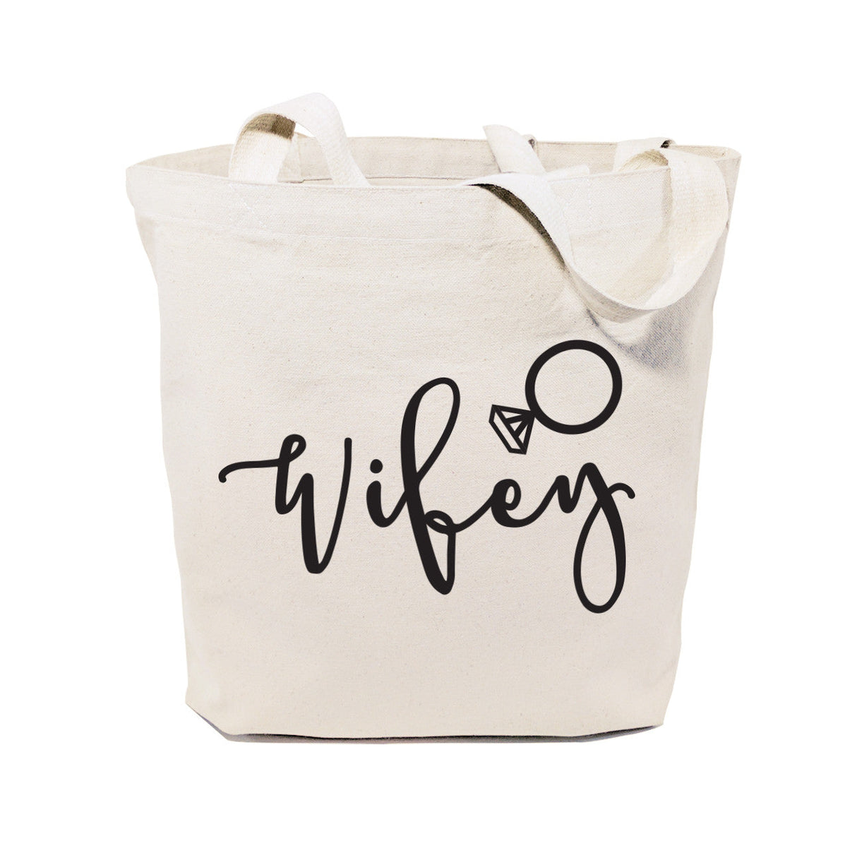 Wifey Wedding Cotton Canvas Tote Bag by The Cotton & Canvas Co.