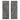 36 x 13 Inch Farmhouse Paulownia Wood Window Shutters Set of 2 for Windows-Dark Gray