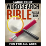 Word Search Bible Puzzle Book: 80 Large Print Puzzles, Featuring Words from Bible Chapters, Fun for Christian Puzzle Enthusiasts Young and Old