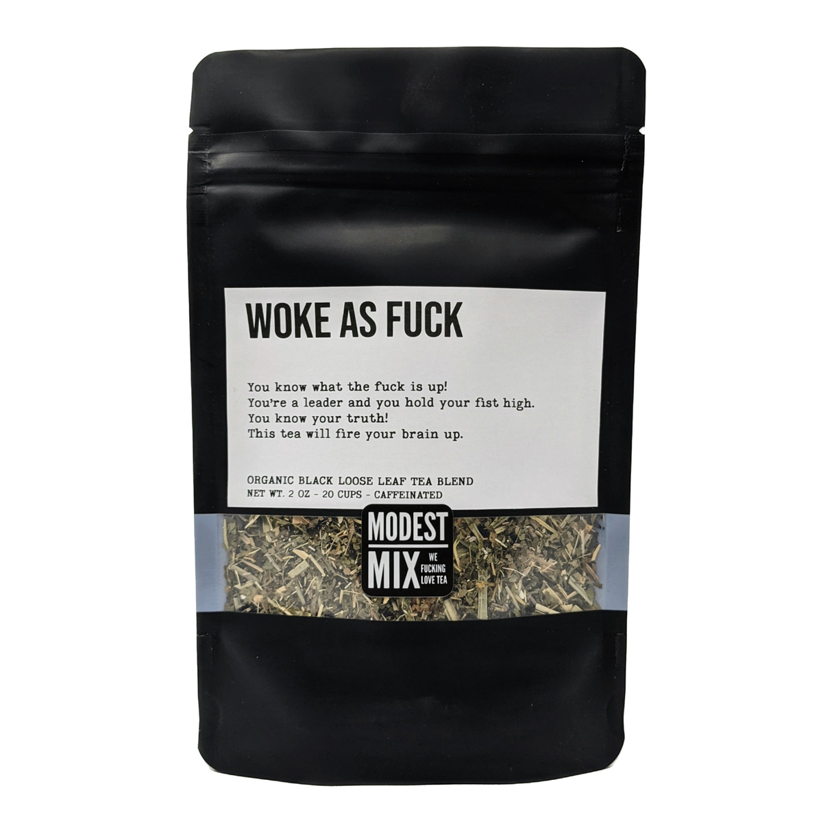 Woke as F**k - Energizing Minty Black Tea with Ginseng by ModestMix Teas