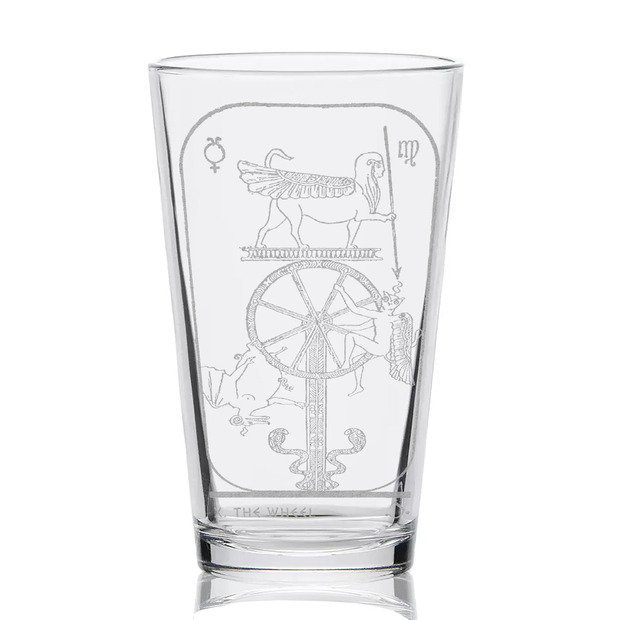 EGYPTIAN TAROT CARD Pint Glasses by LumEngrave