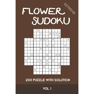 Flower Sudoku extreme 200 Puzzle with solution Vol 1: Variation of Sudoku, which is very similar to Samurai Sudoku. Extremely difficult