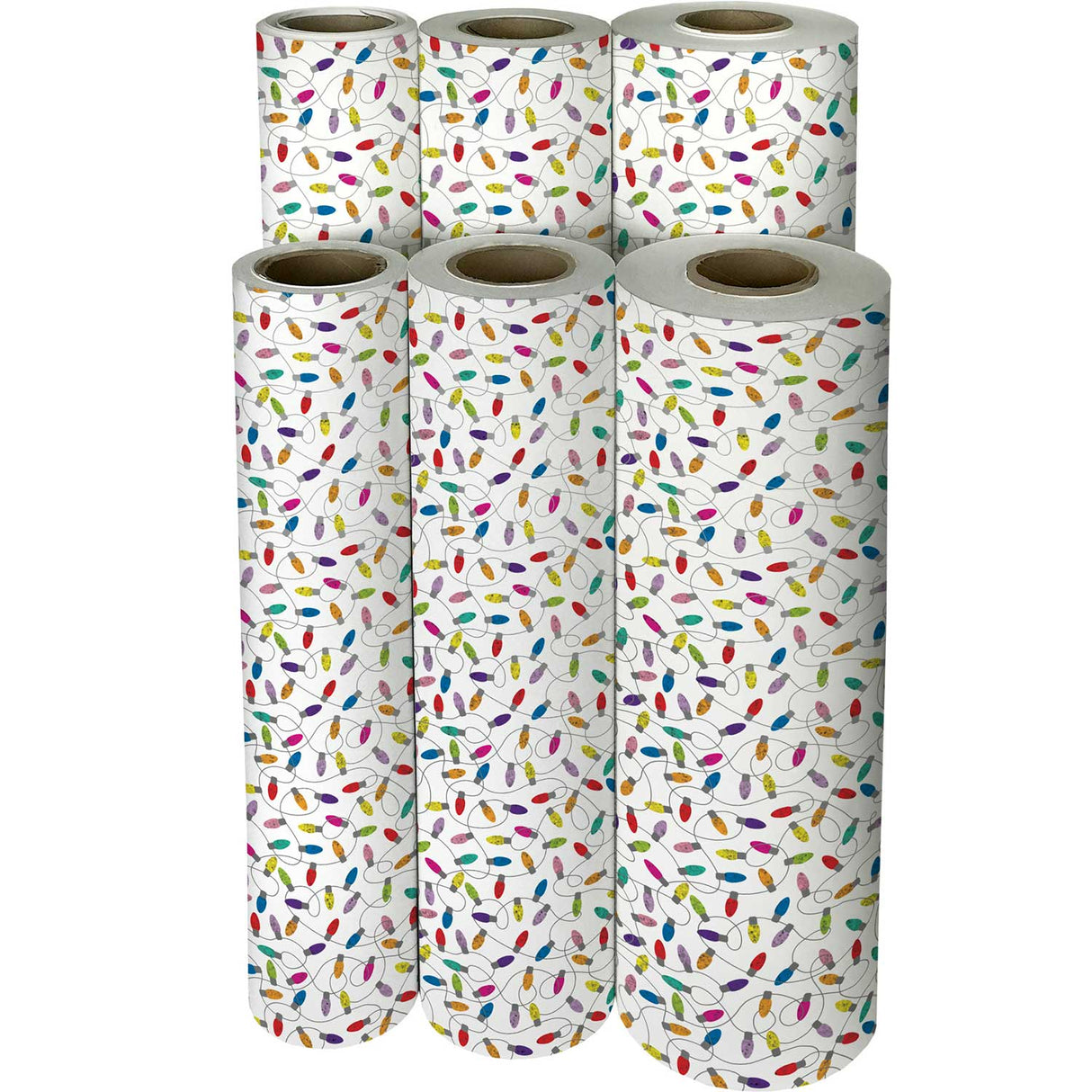 Holographic Lights Christmas Gift Wrap by Present Paper