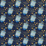 Hanukkah Dreidel Gift Wrap by Present Paper