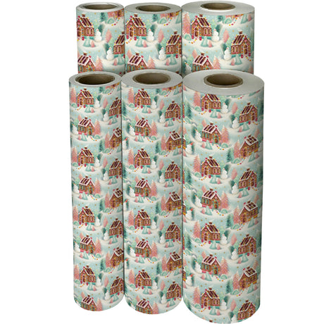 Gingerbread Dreams Christmas Gift Wrap by Present Paper