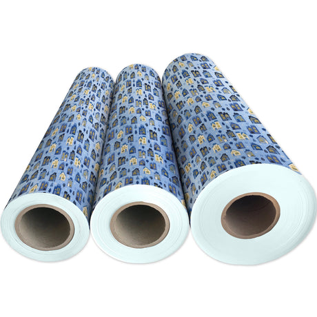 Hanukkah House Gift Wrap by Present Paper