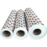 Santa Bicycle Christmas Gift Wrap by Present Paper