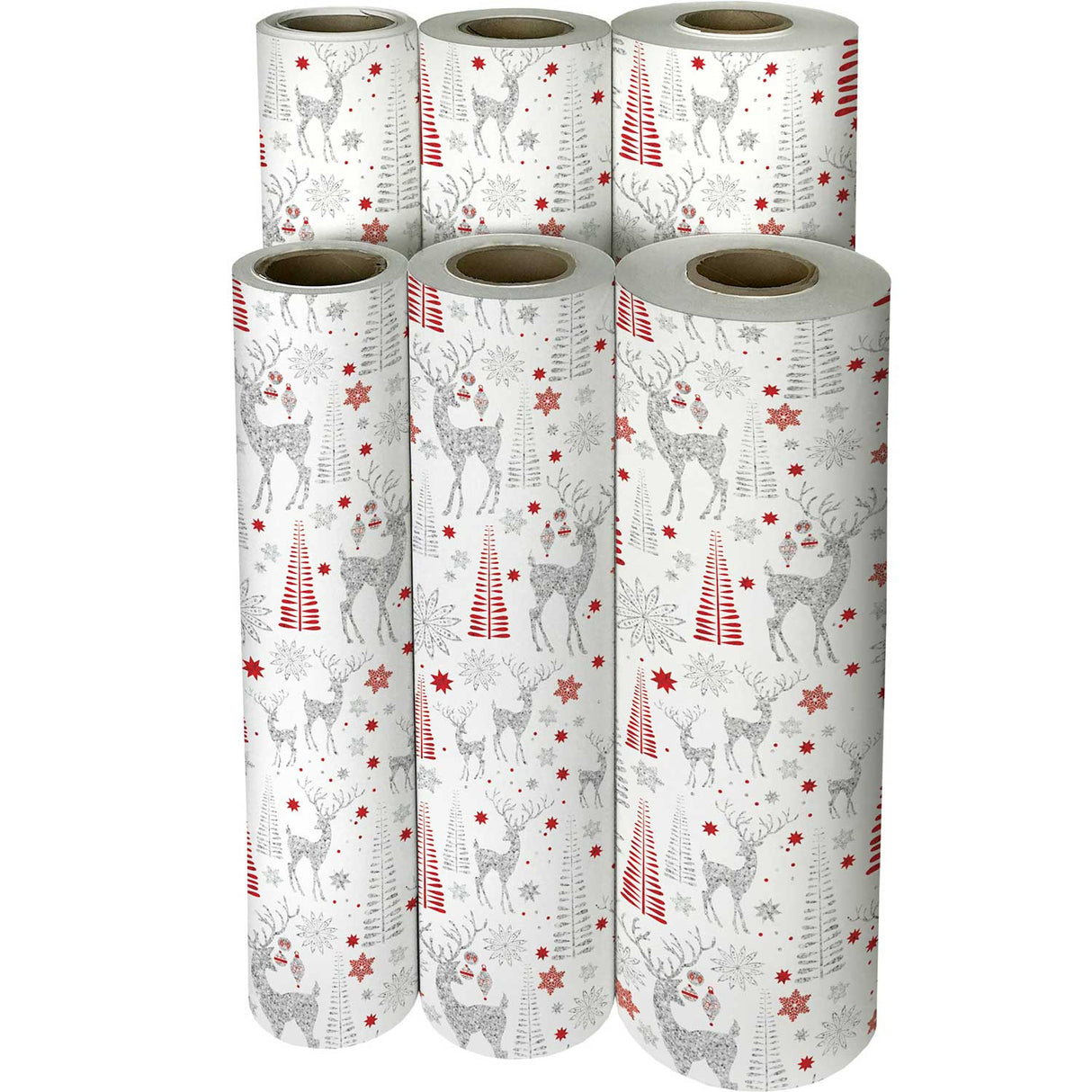 Holographic Reindeer Christmas Gift Wrap by Present Paper