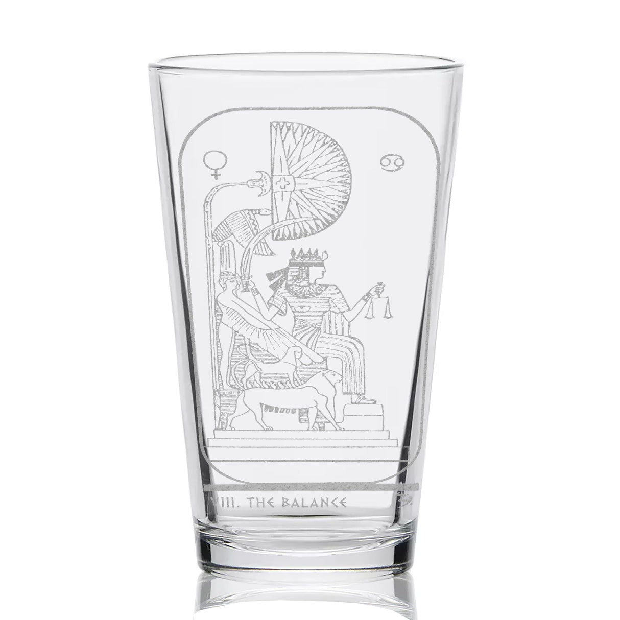 EGYPTIAN TAROT CARD Pint Glasses by LumEngrave