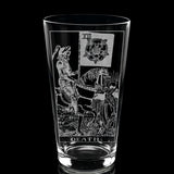 RIDER-WAITE TAROT CARD Pint Glasses by LumEngrave