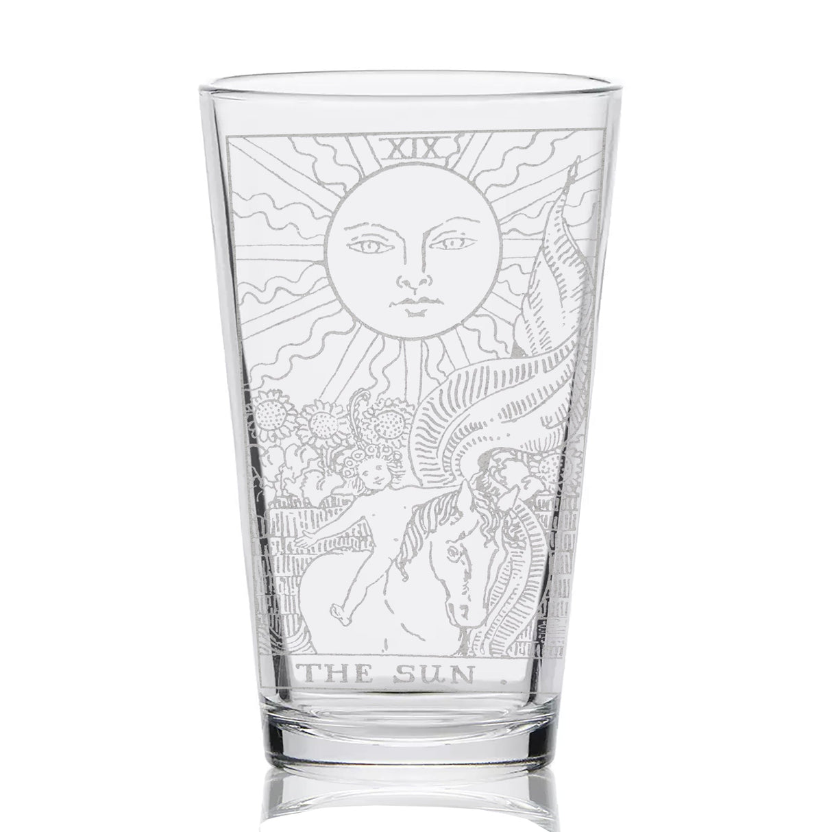 RIDER-WAITE TAROT CARD Pint Glasses by LumEngrave