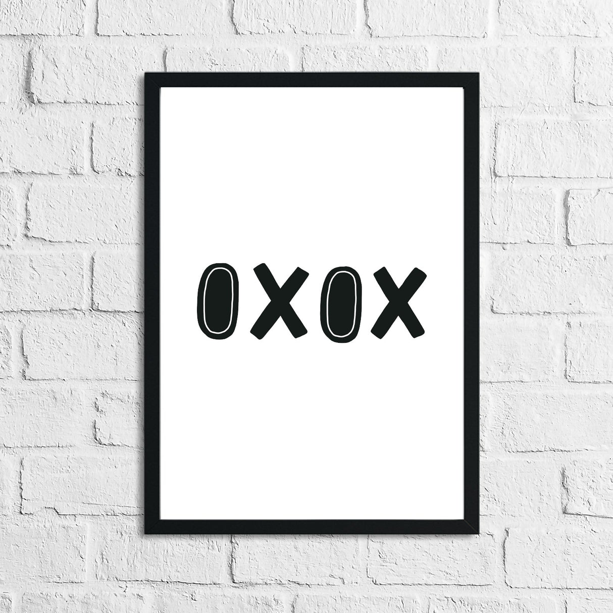 Scandinavian OXOX Children's Nursery Bedroom Wall Decor Print by WinsterCreations™ Official Store