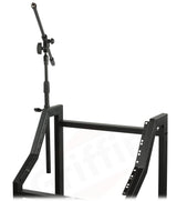 GRIFFIN Rack Mount Cart Stand & Top Mixer Platform 25U - Rolling Music Studio Booth Case Holder by GeekStands.com