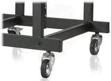 GRIFFIN Rack Mount Cart Stand & Top Mixer Platform 25U - Rolling Music Studio Booth Case Holder by GeekStands.com