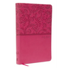 NKJV, Value Thinline Bible, Standard Print, Imitation Leather, Pink, Red Letter Edition