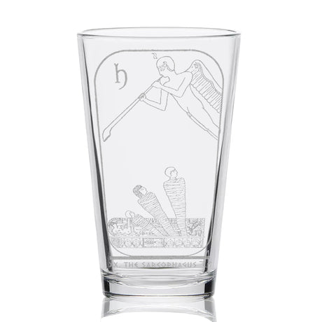 EGYPTIAN TAROT CARD Pint Glasses by LumEngrave