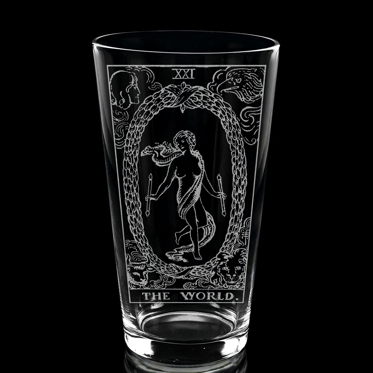 RIDER-WAITE TAROT CARD Pint Glasses by LumEngrave