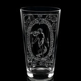 RIDER-WAITE TAROT CARD Pint Glasses by LumEngrave