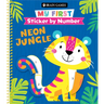 Brain Games - My First Sticker by Number: Neon Jungle (for Kids Ages 3-6)