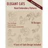 Elegant Cats Hand Embroidery Pattern